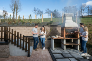 Servicios de la casa rural Kamiñone 7 la casa rural Kamiñone landetxea en el Goierri tiene barbacoa para poder degustar los manjares de la zona, ecológicas, cercanas, naturales y saludables.
